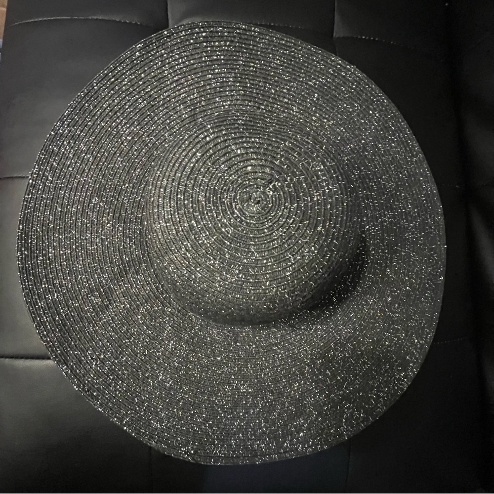 AV Black Sparkle Sun Hat - Picture 5 of 6